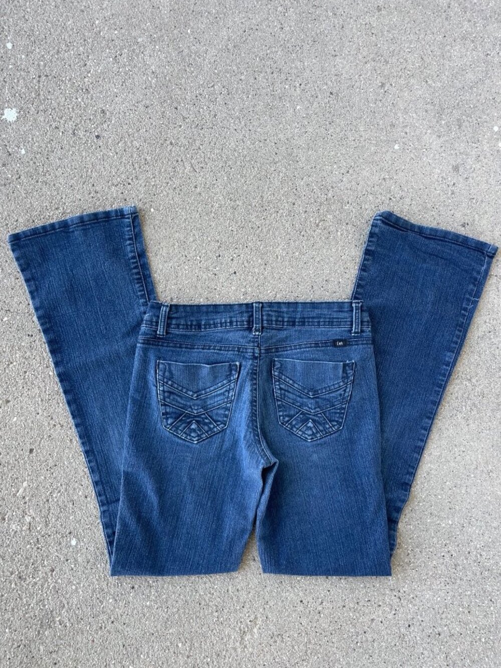 Vintage Y2K LEI Ashley Low Waist Boot Flare Jeans 3 Coastal Cowgirl Indie Sleaze